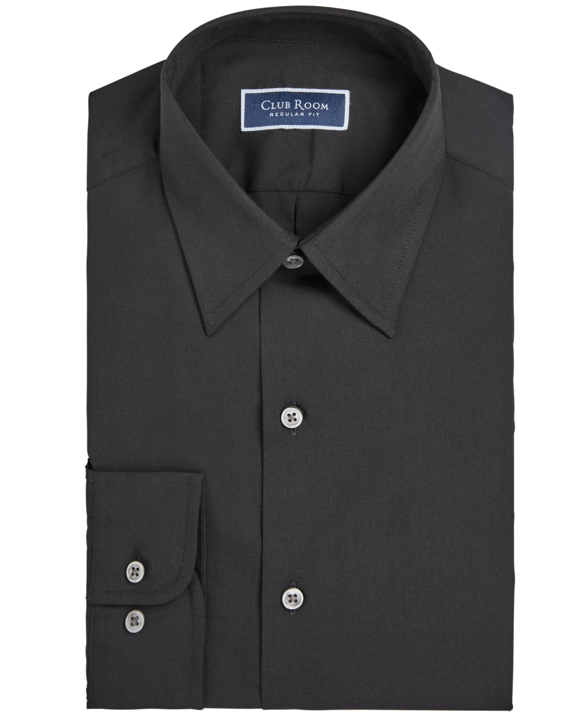 Club Room Mens Regular fit Dress Shirt Medium 15-15.5 Long Sleeve Blac – Bristol Apparel Co