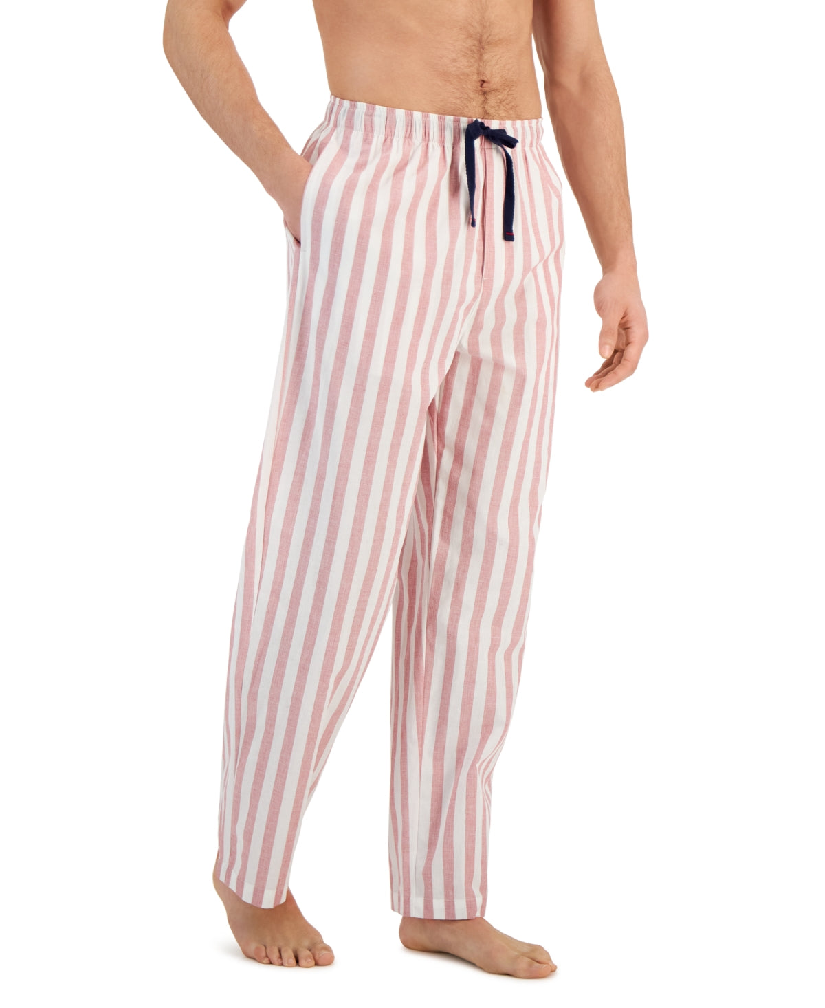 Club Room Men's Stripe Cotton Pajama Pants Red White Combo XXL
