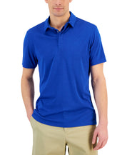 Alfani Men's AlfaTech Stretch Solid Polo Shirt Royal Blue Medium