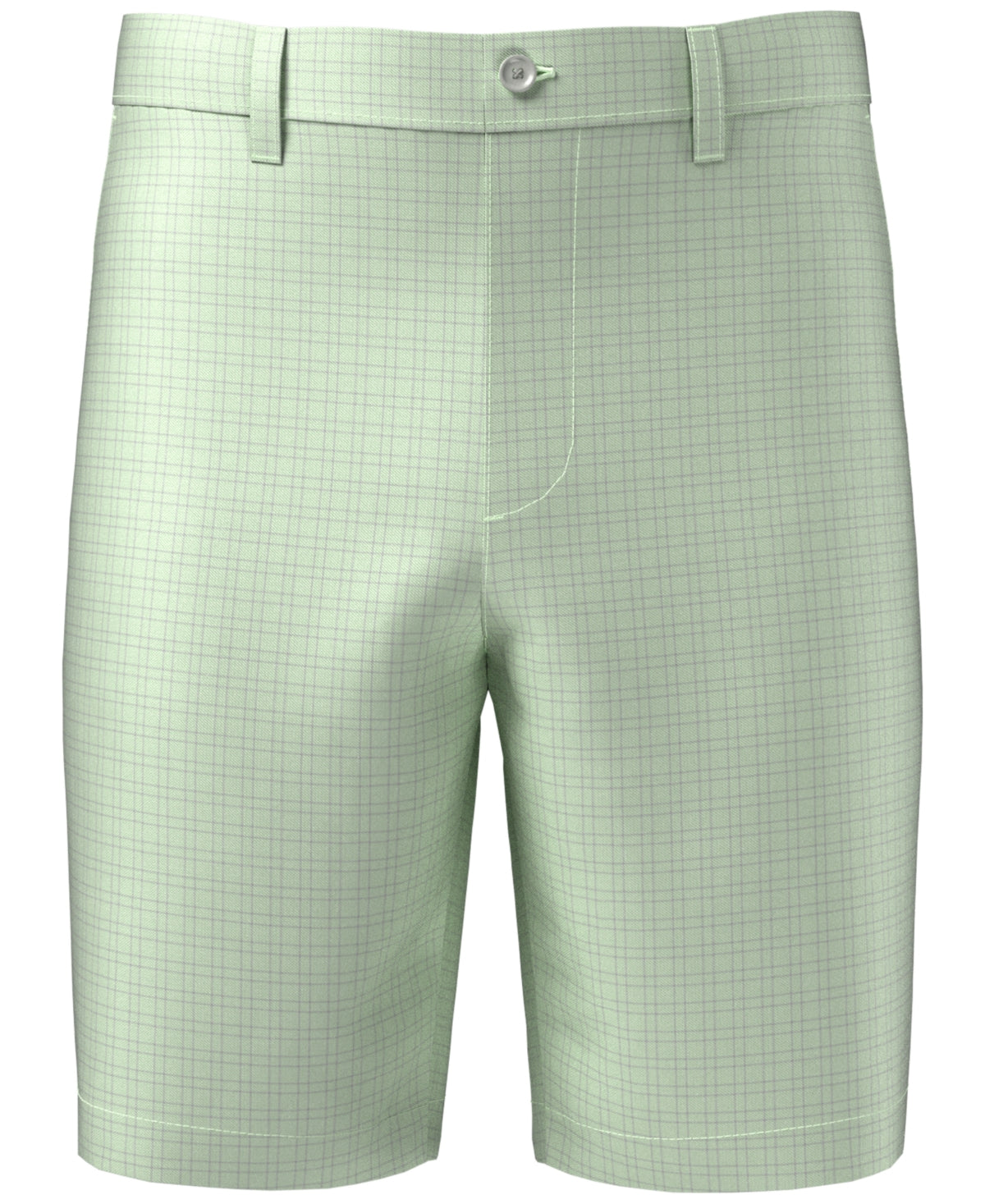 Pga Tour Men's Flat Front Mini Geo Print 9" Golf Shorts Patina Green 40
