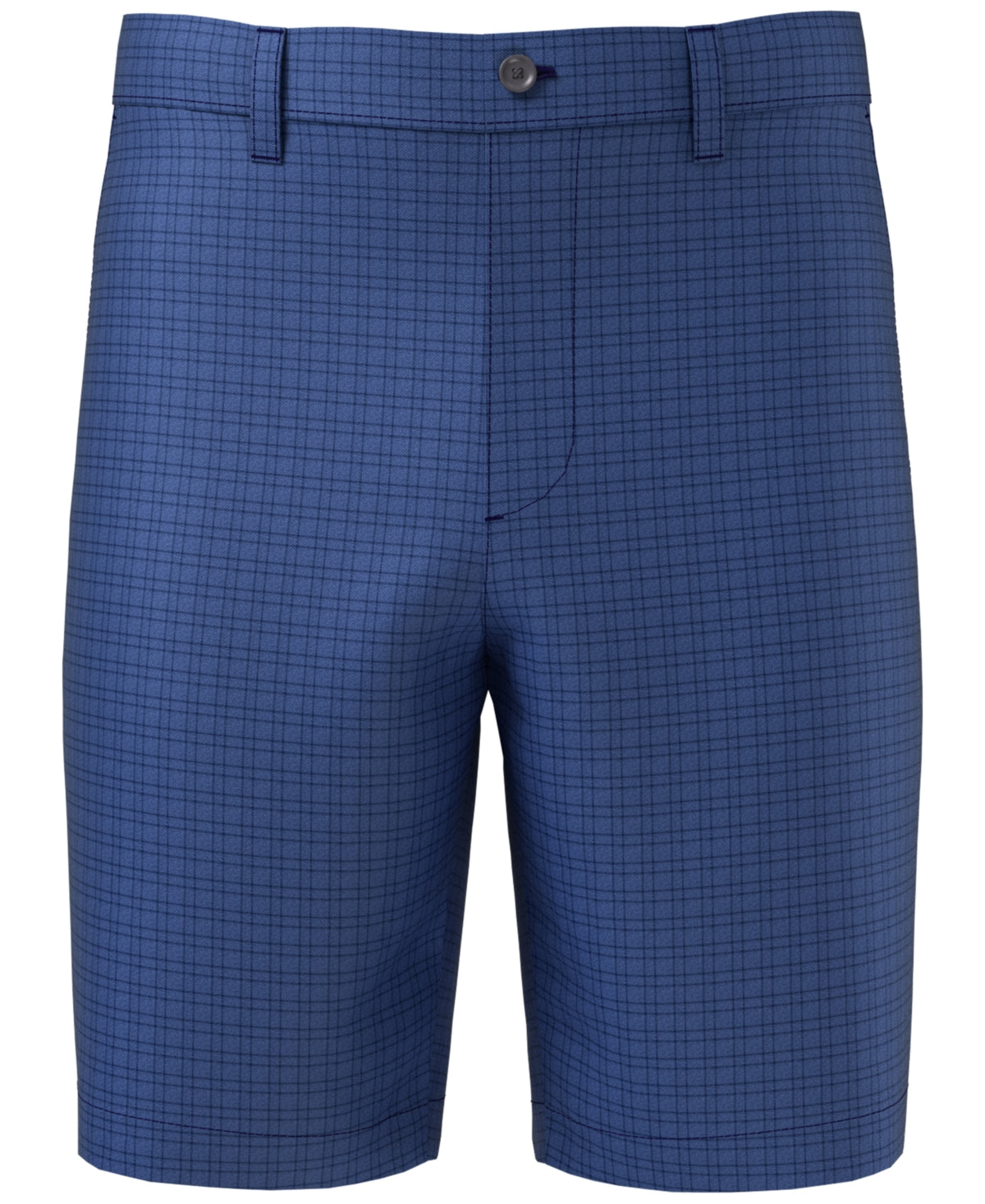 PGA TOUR Apparel Men's Flat Front Mini Geo Print Golf Shorts Poseidon Blue 38"