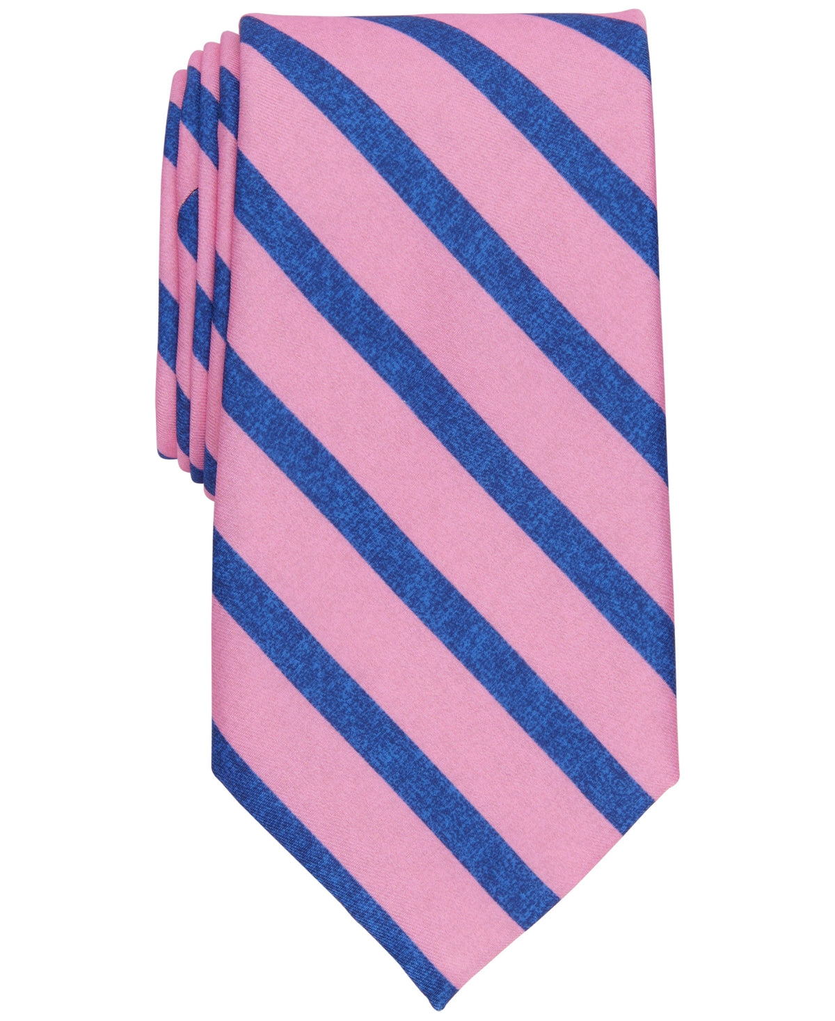Club Room Mens Regular fit Tie Necktie One Size Pink Blue Striped