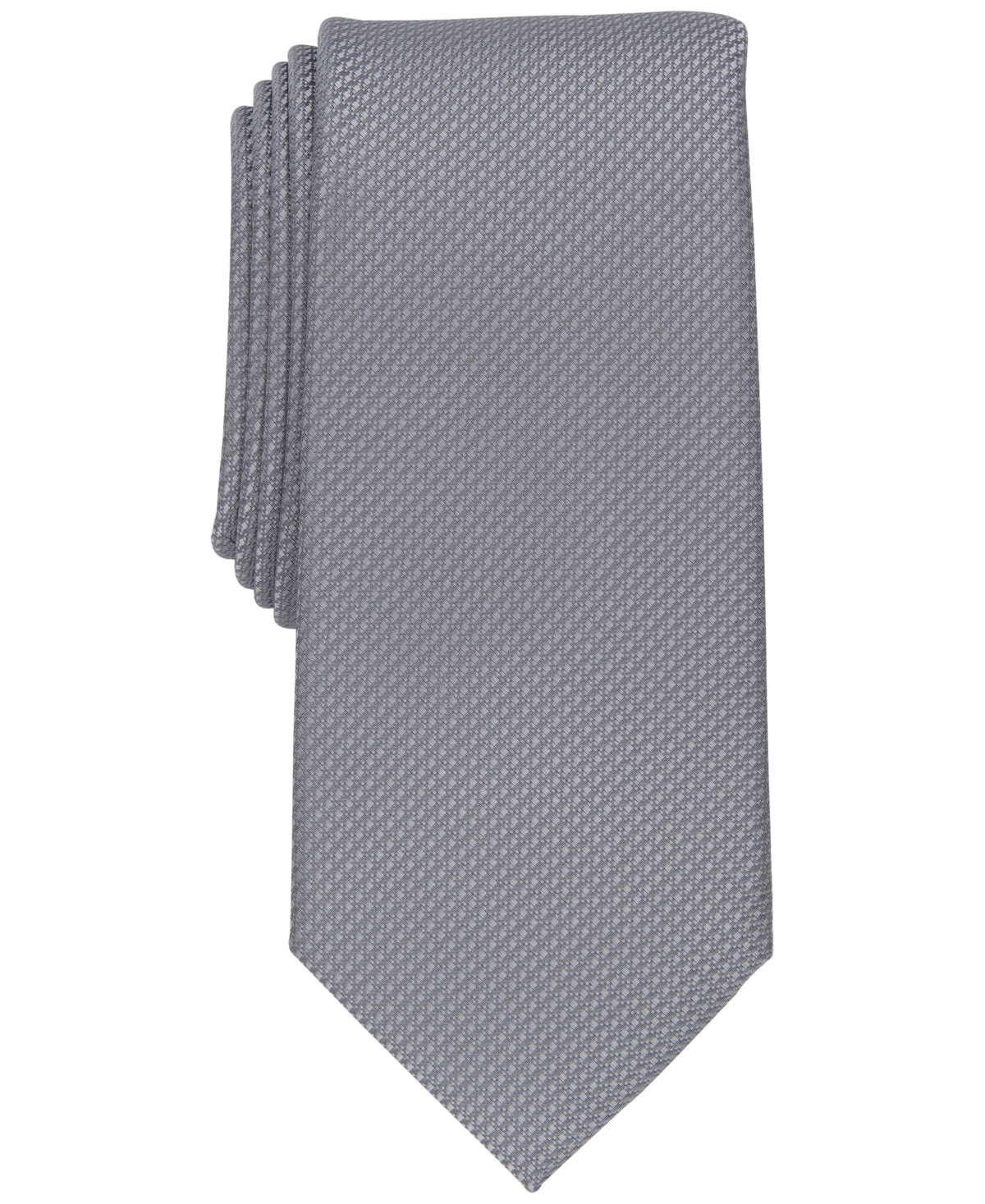 Alfani Mens Chapman Necktie Stripe Grey