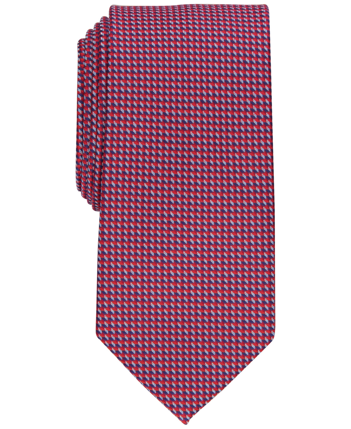 Perry Ellis Men's Gaines Mini Print Tie Red Necktie