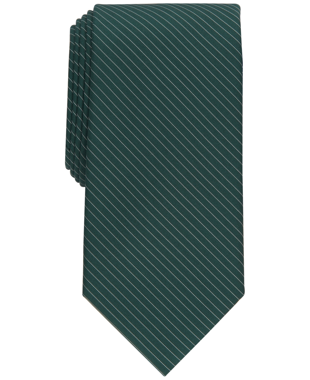 Club Room Men's Necktie Pin Dot Tie Hunter Green OS