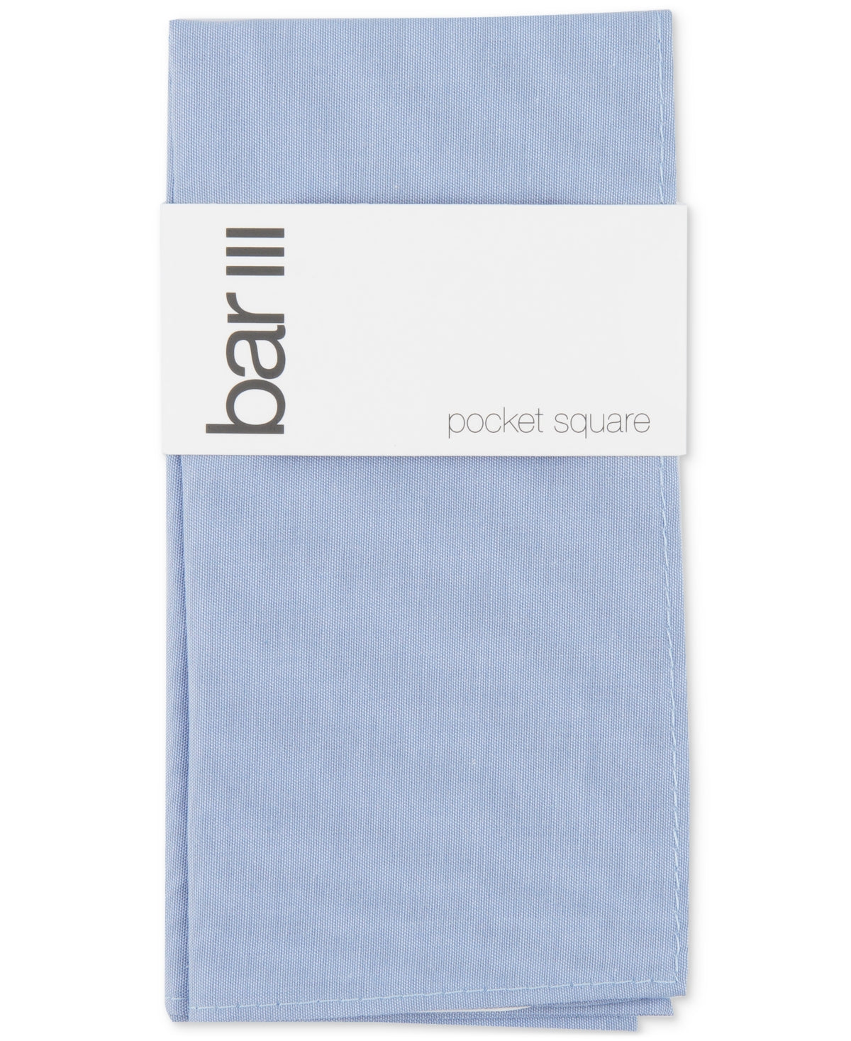 Bar III Men's Chambray Pocket Square Light Blue