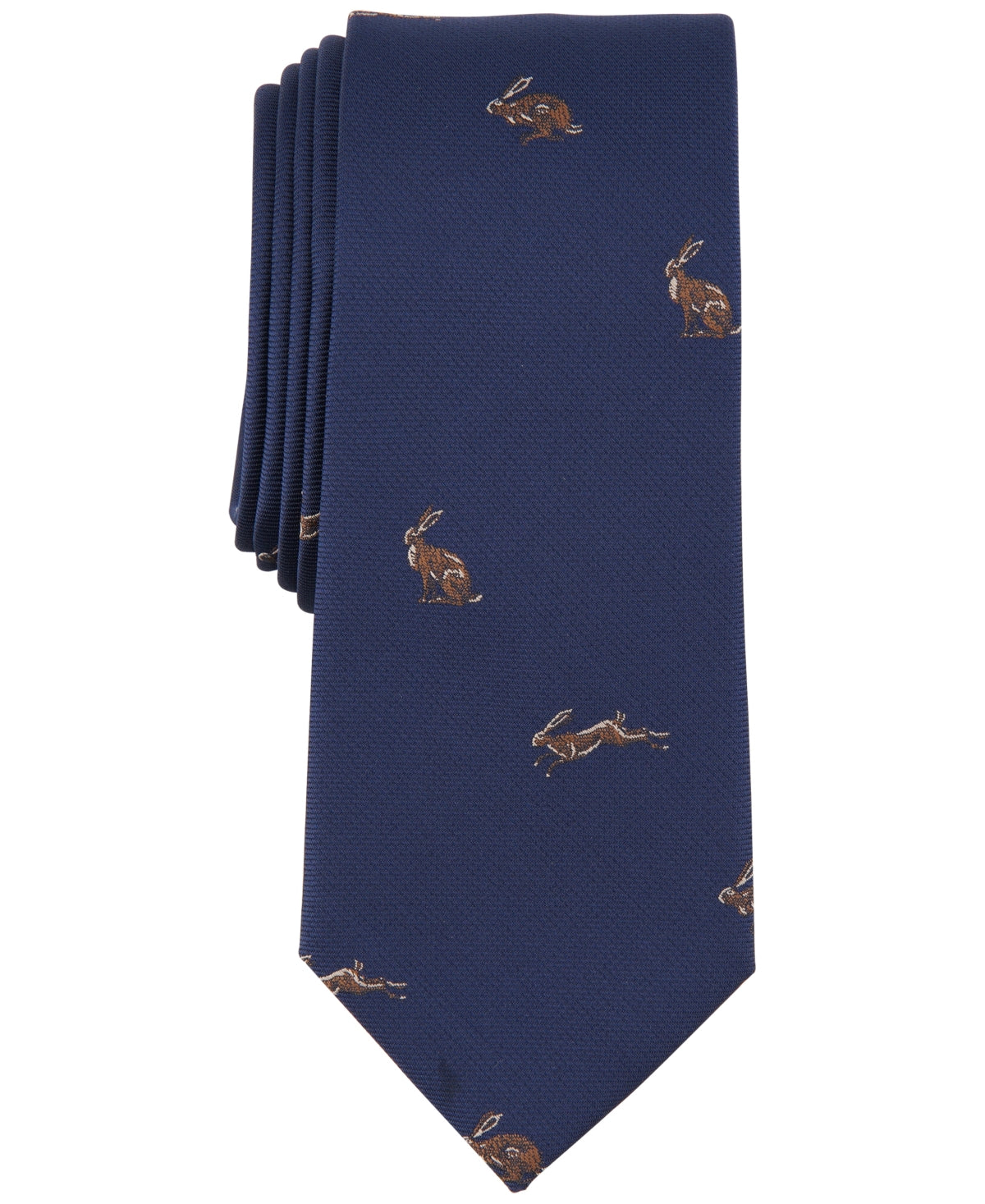Bar III Men's Lunar Rabbit Tie Navy Blue