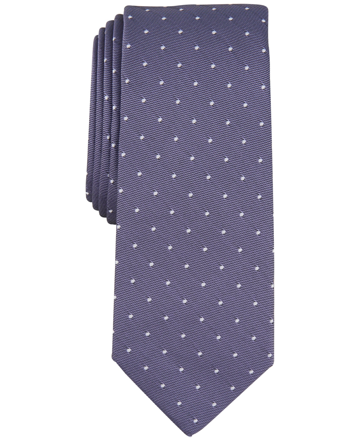 Alfani Men's Utopia Dot Tie Lilac Purple Necktie