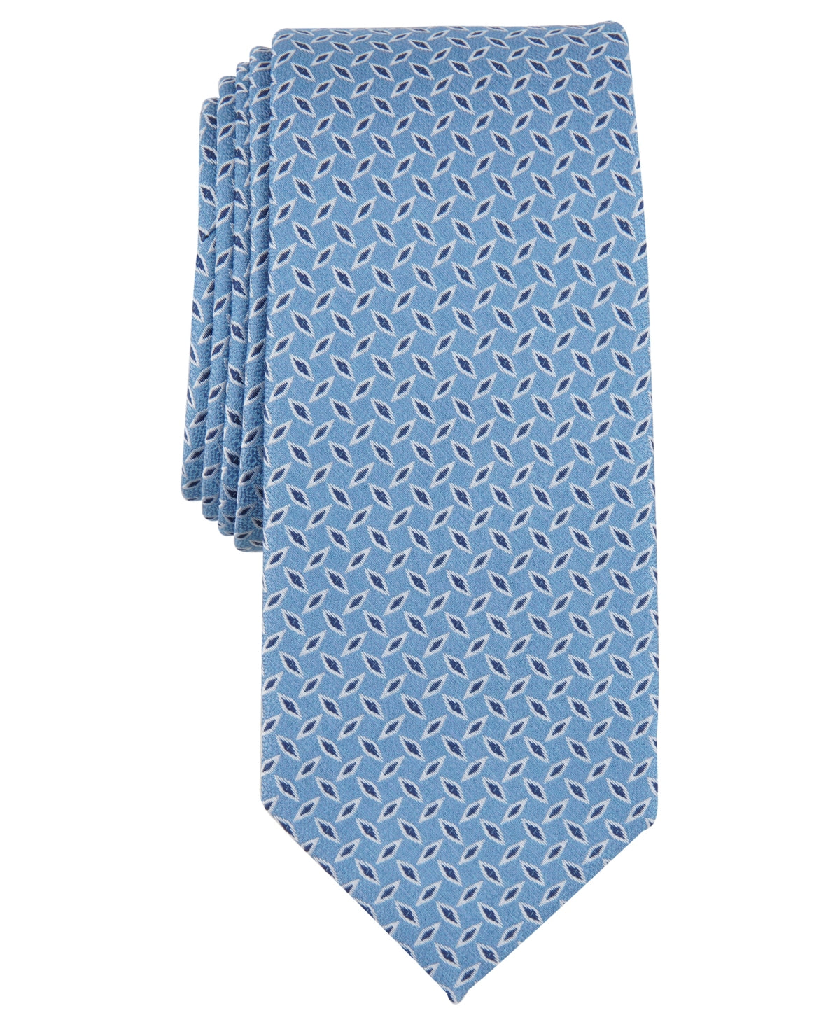 Alfani Men's Holland Textured Tie Ocean Blue Necktie