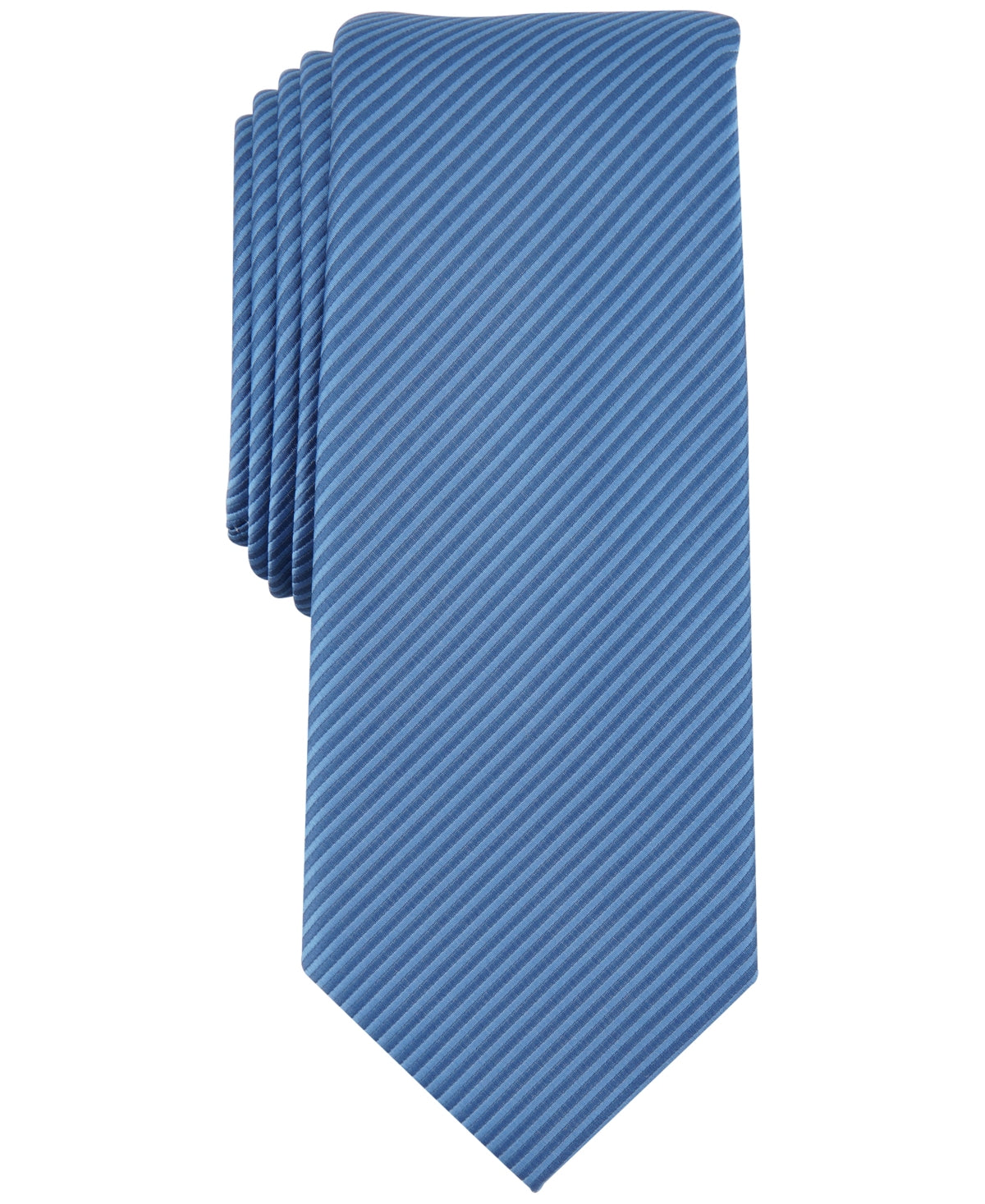 Alfani Mens Regular fit Tie Necktie One Size Blue Striped