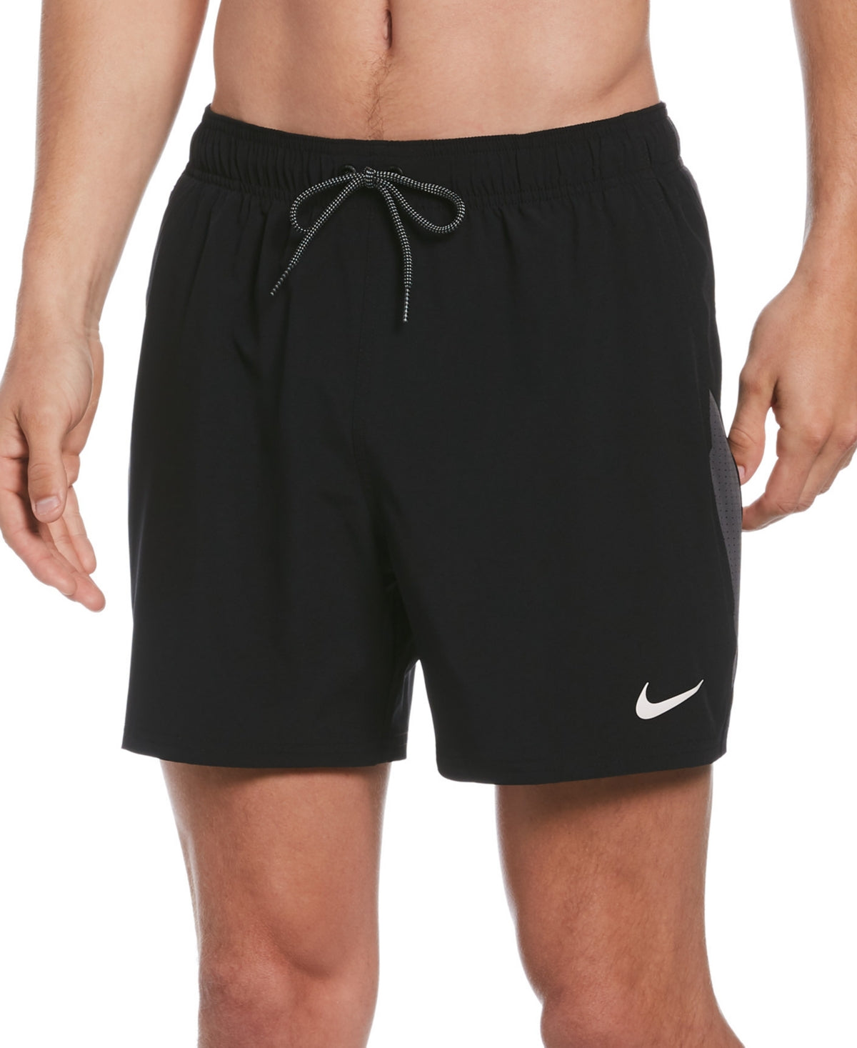 Nike Men's Contend Colorblocked 5  Swim Trunks Black Small