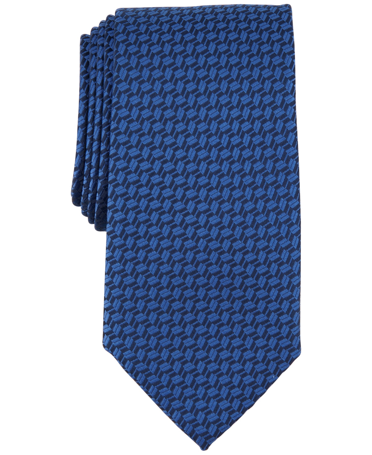 Michael Kors Men's Finnerty Geo-Print Tie Navy Blue