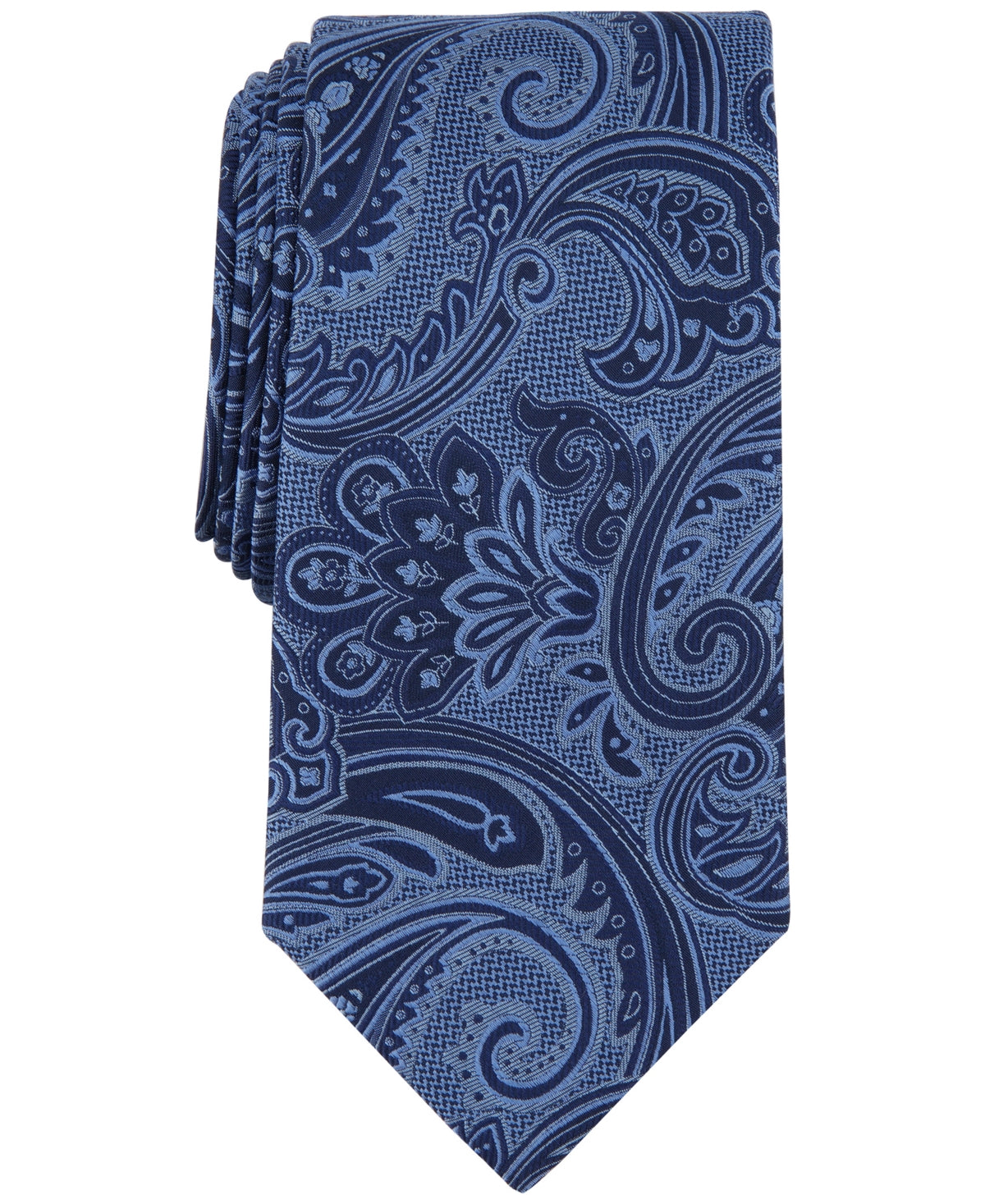 Michael Kors Mens Kadar Paisley Tie Navy Blue