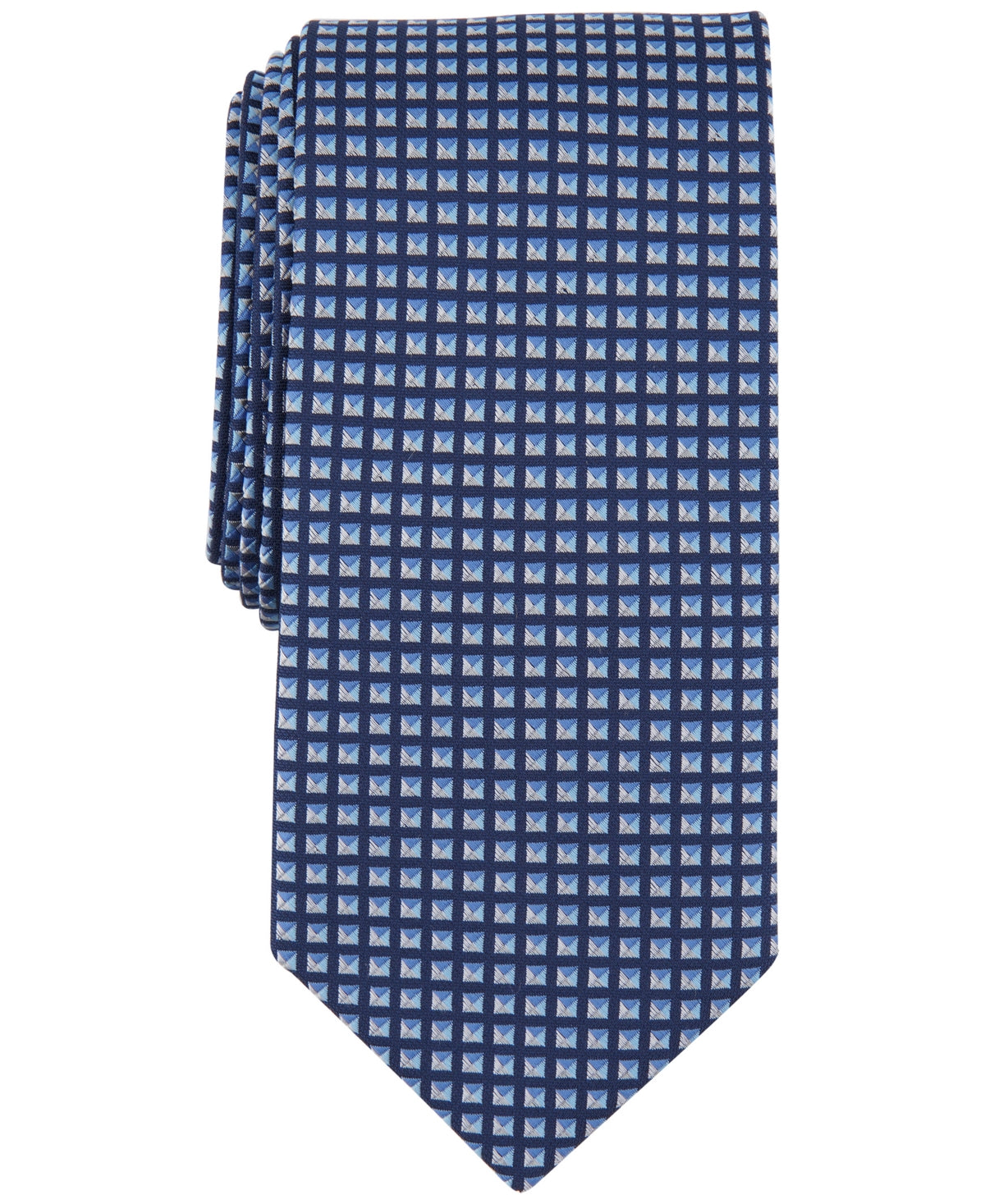 Michael Kors Men's Dobson Geo Print Tie Blue Necktie