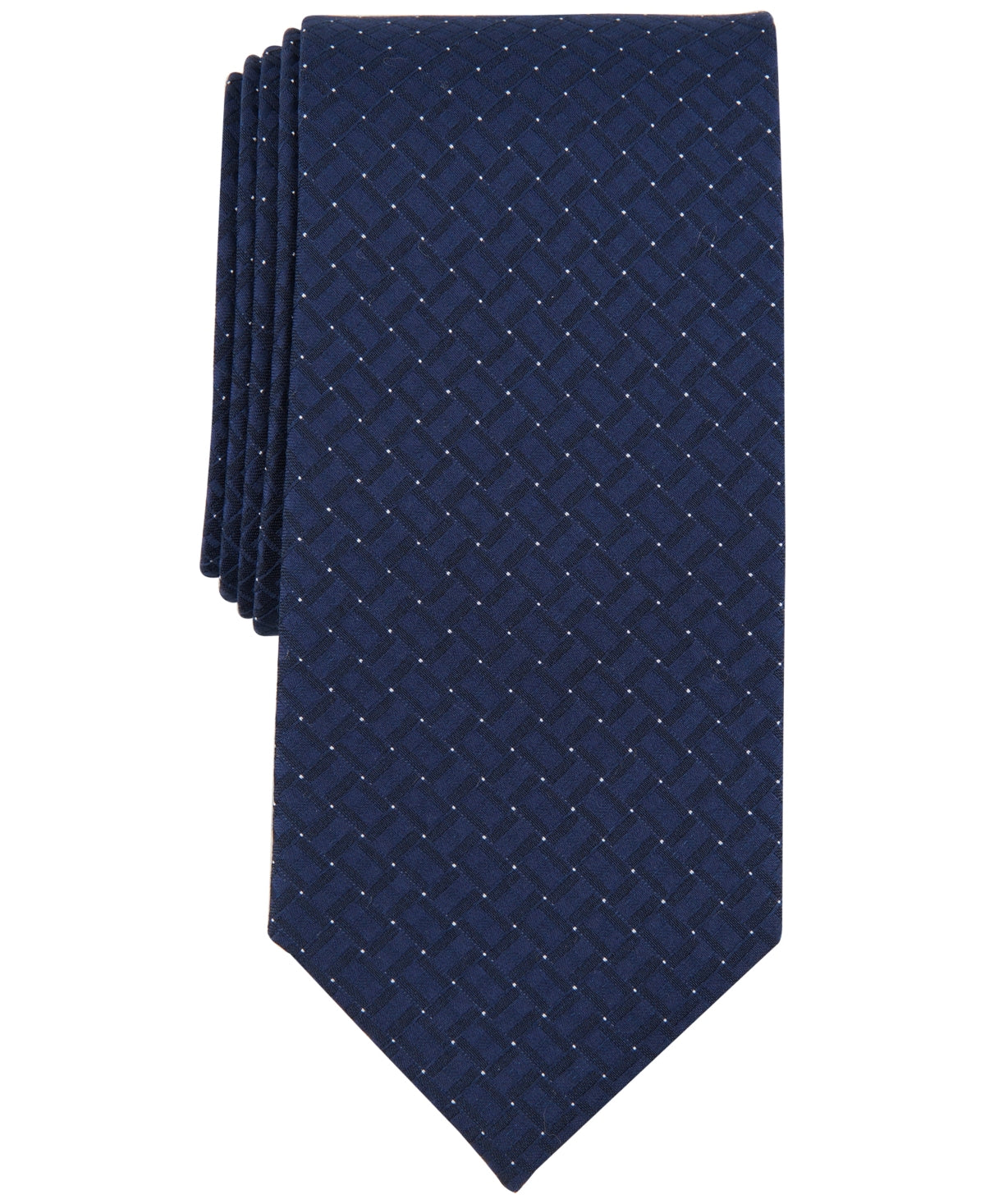 Michael Kors Men's Colleran Mini Link Tie Navy Blue Necktie