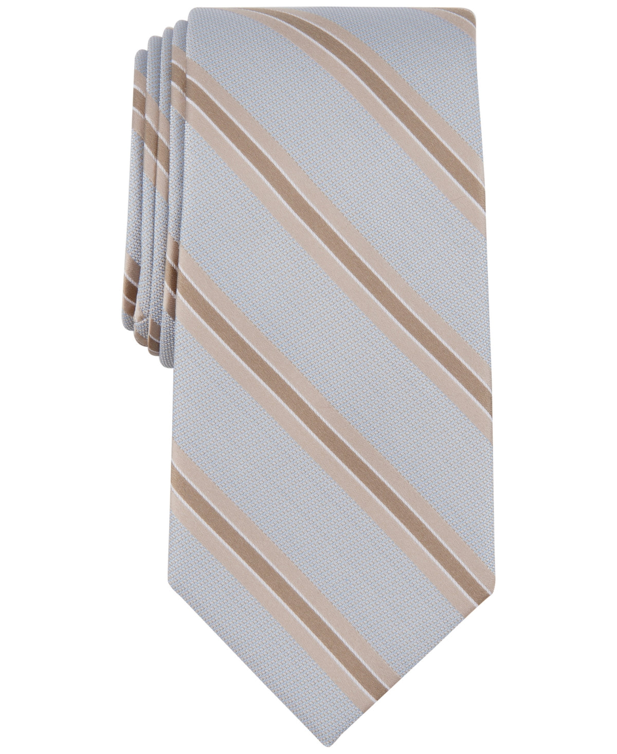 Michael Kors Men's Vitra Stripe Tie Khaki OS
