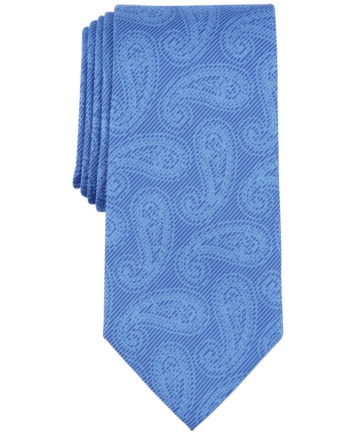 Michael Kors Mens Adkins Paisley Silk Blend Blue Tie Necktie