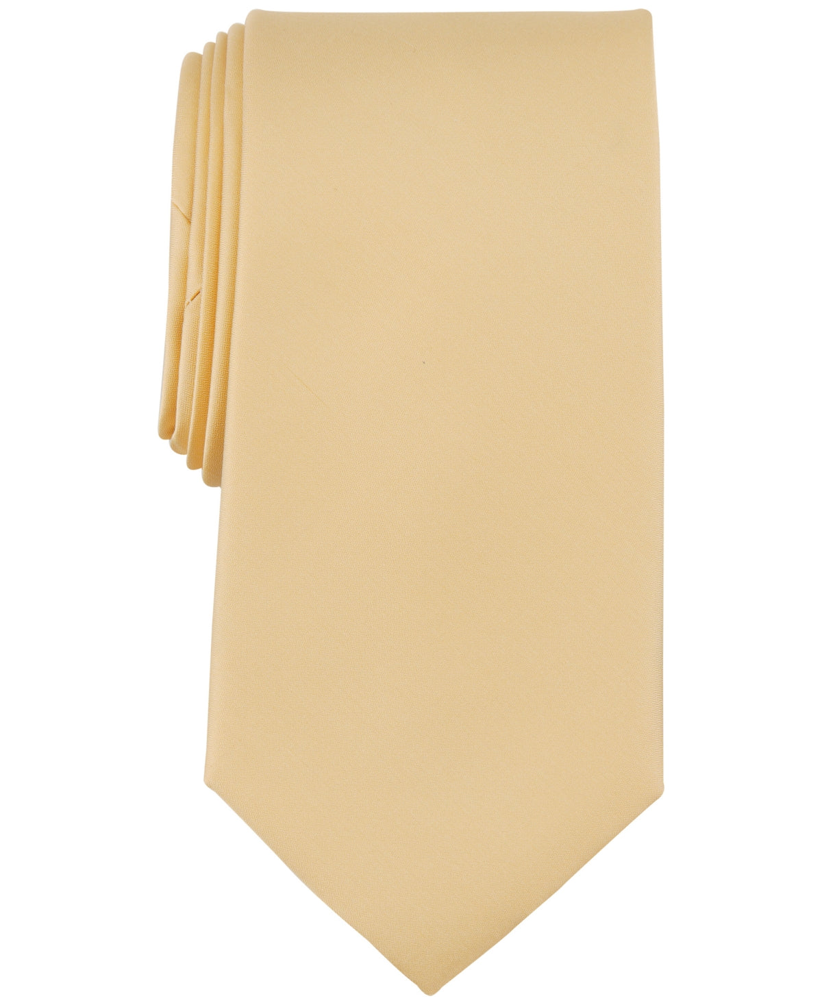 Michael Kors Mens Solid Yellow Tie