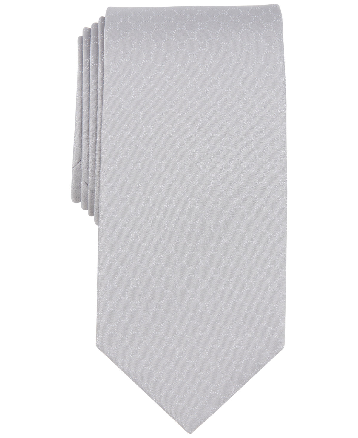 Michael Kors Pearsall Dot Tie Silver One Size Necktie