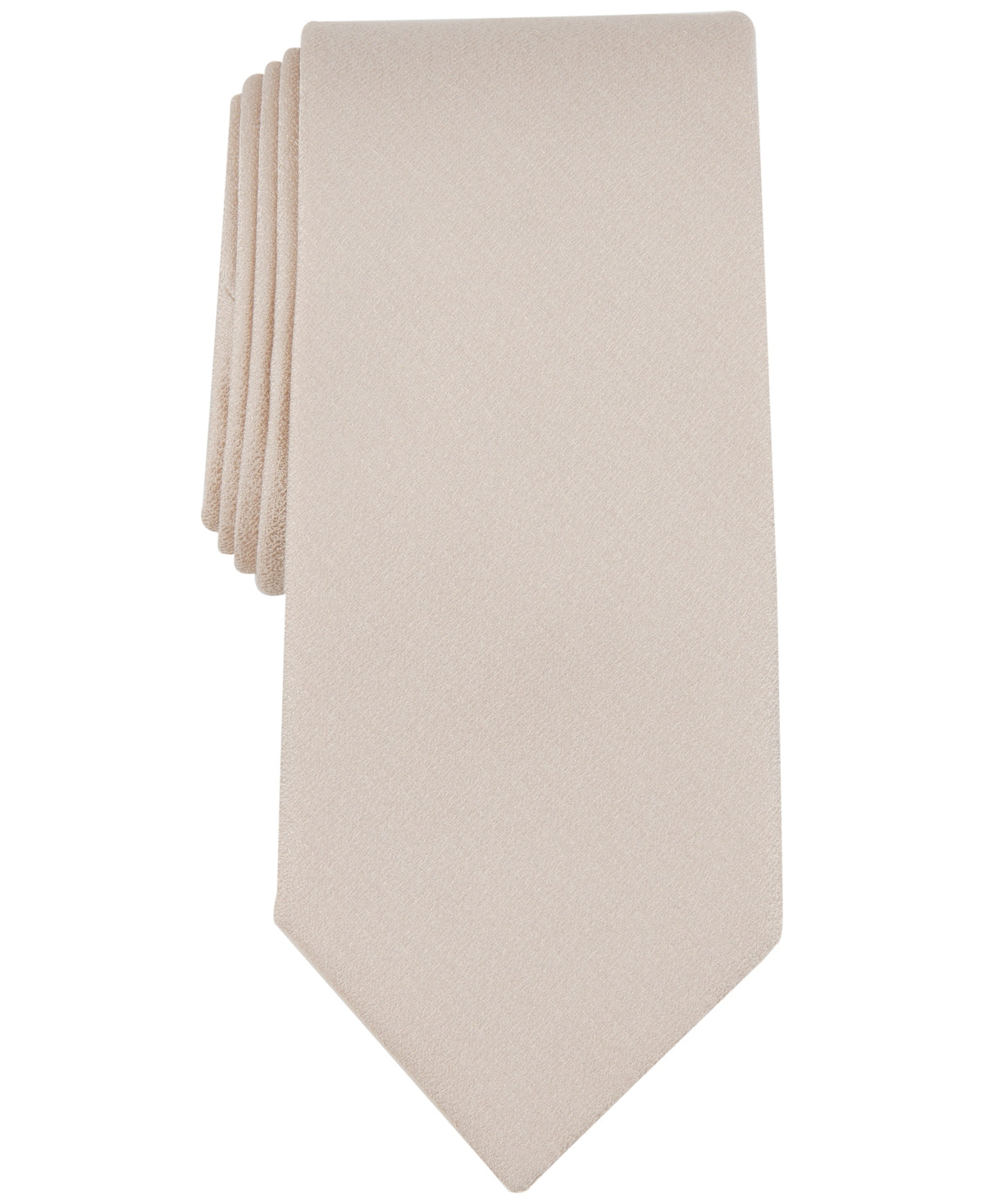 Michael Kors Men's Bronson Solid Tie Champagne Beige Necktie