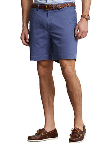 Polo Ralph Lauren Mens Big and Tall Stretch Twill Shorts Light Navy 54