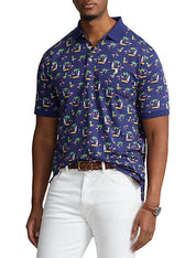 Polo Ralph Lauren Mens Big Tall Soft Cotton Polo Shirt Flamingos Fall Royal 3XB