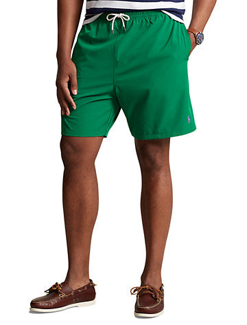 Polo Ralph Lauren Men's Big Tall Traveler Swim Trunks Primary Green 4XB