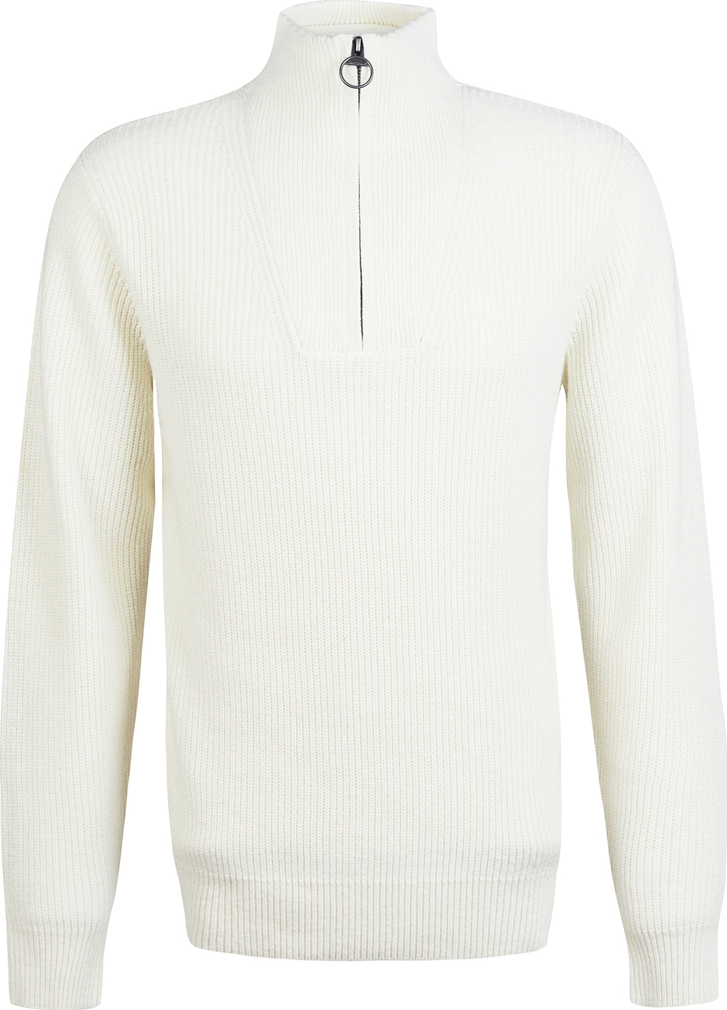 Barbour Men's Middlecliffe Quarter Zip Sweater White Small