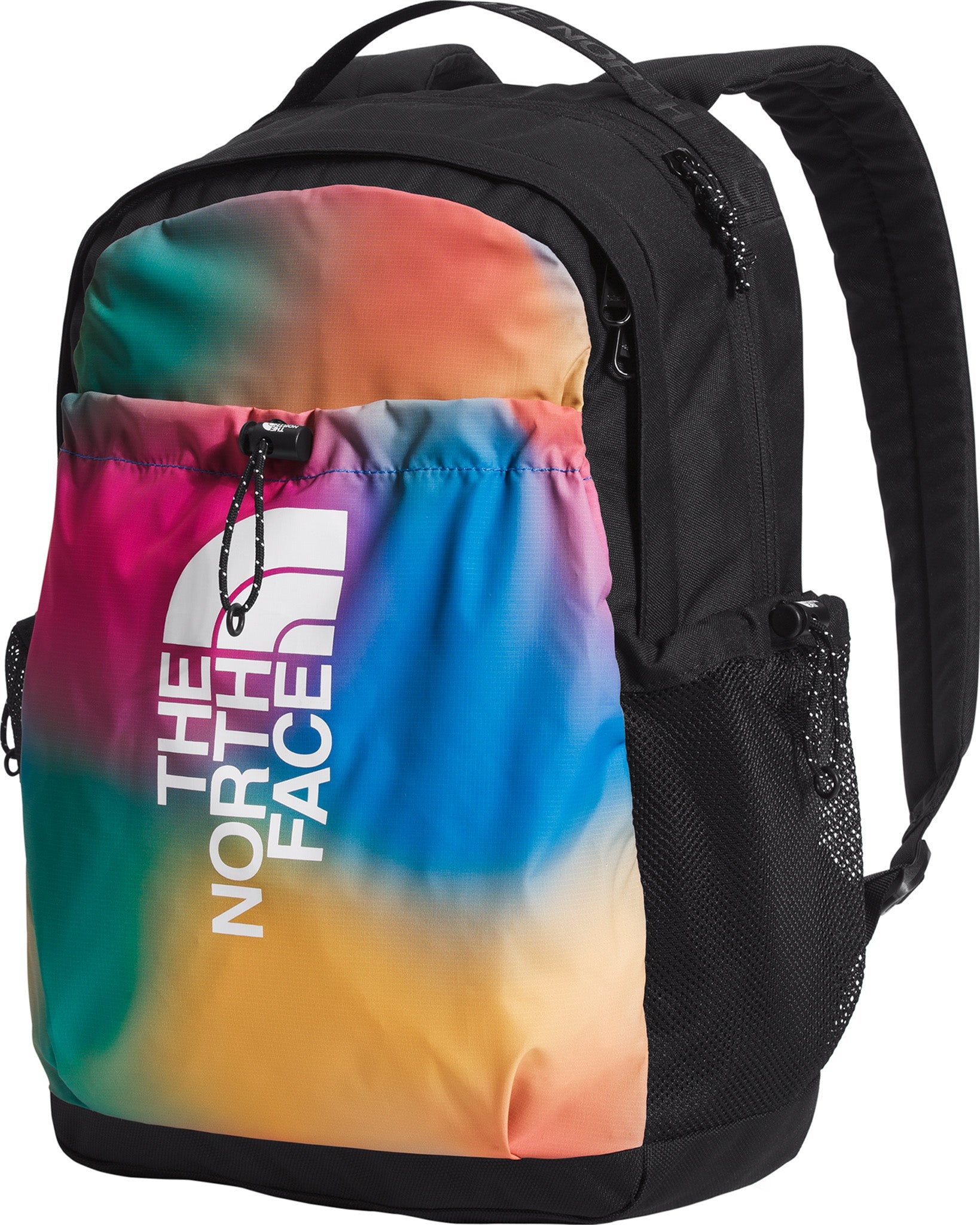 The Northface Mens Bozer Backpack Black Multicolor Bookbag