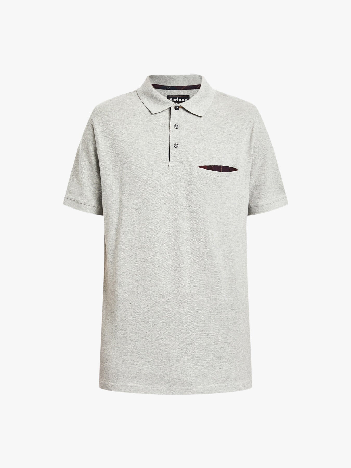 Barbour Barwick Mens Cottonpiqué Polo Shirt Grey  Large
