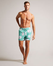 Ted Baker Mens Floral 6 Inch Swim Shorts Green  XXL