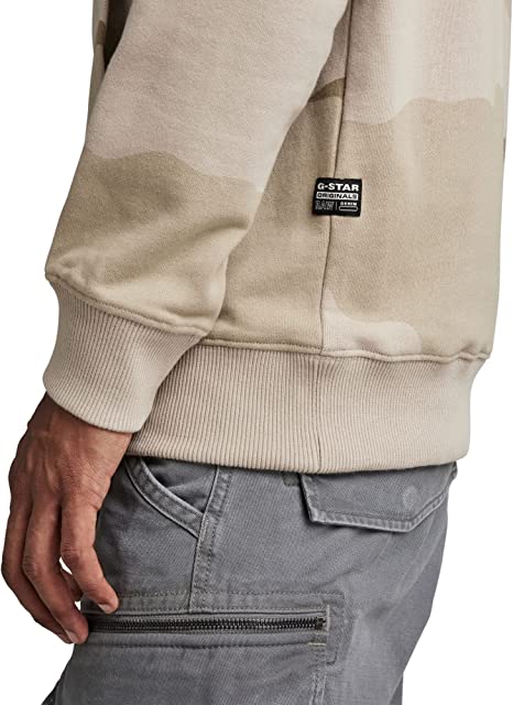G-Star Raw Men's Regular Fit Desert Camo Hoodie Sweatshirt XL Brick Desert Camo