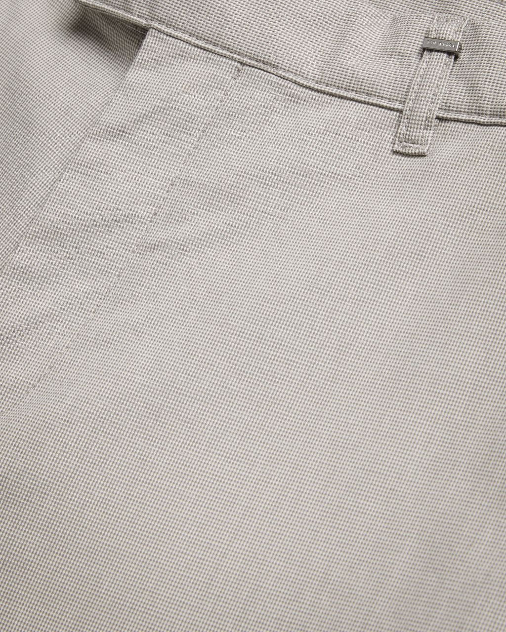 Ted Baker Men's Slim Fit Dogtooth Dress Pants Grey 30 x 30