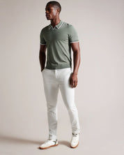 Ted Baker Men's Short Sleeve Polo Shirt Olive Green Small