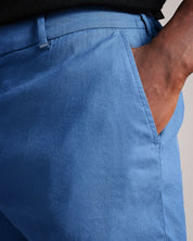 Ted Baker Men's Linen Blend Half Elasticated Shorts Blue 32