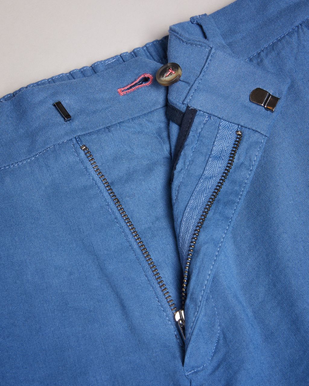 Ted Baker Men's Linen Blend Half Elasticated Shorts Size 34 Blue