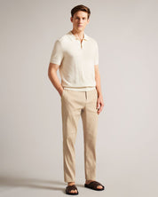 Ted Baker Mens Slim Fit London  Kimmel Stretch Linen Pants Tan 34 x 30