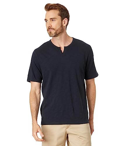 Vince Mens Regular fit Short Sleeve T-Shirt Shirt Large Blue Solid