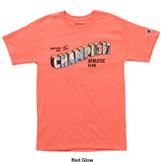 Champion Mens Classic Standard Fit T Shirt Red Glow Large