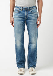 Buffalo David Bitton Mens Straight Fit Six Jeans Blue White 38 x 32