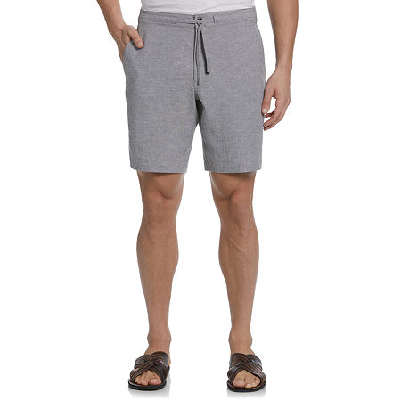 Cubavera Mens Regular fit Drawstring Shorts Large Grey Solid