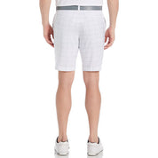 PGA TOUR Mens Flat Front Vacation Plaid Golf Shorts Bright White 44