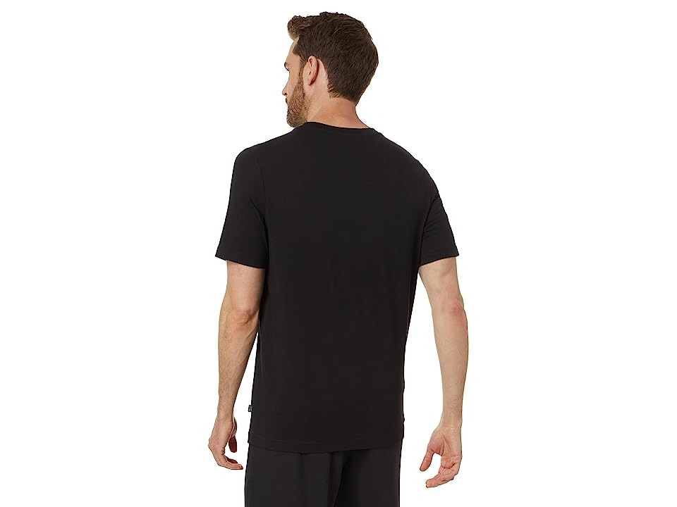 Puma Men's Short Sleeve Crewneck T Shirt Splash Logo Black Large