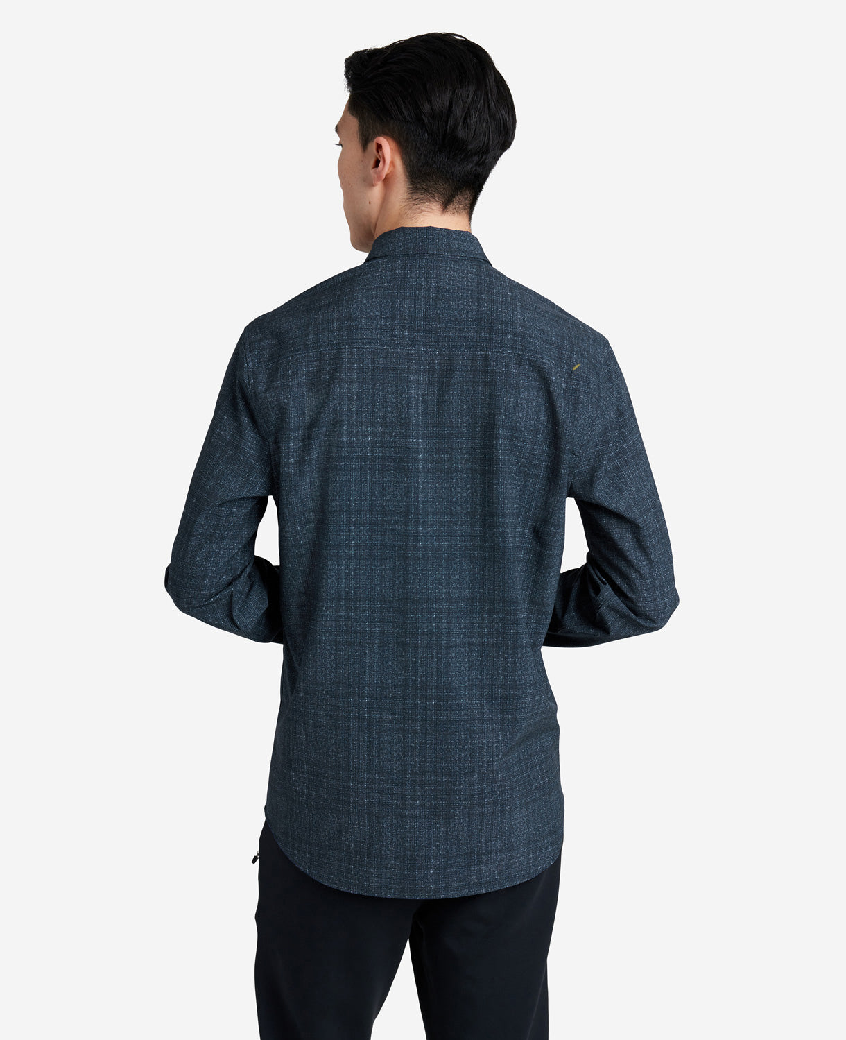 Kenneth Cole Men's Checked Shirt  Navy  Size Large  New