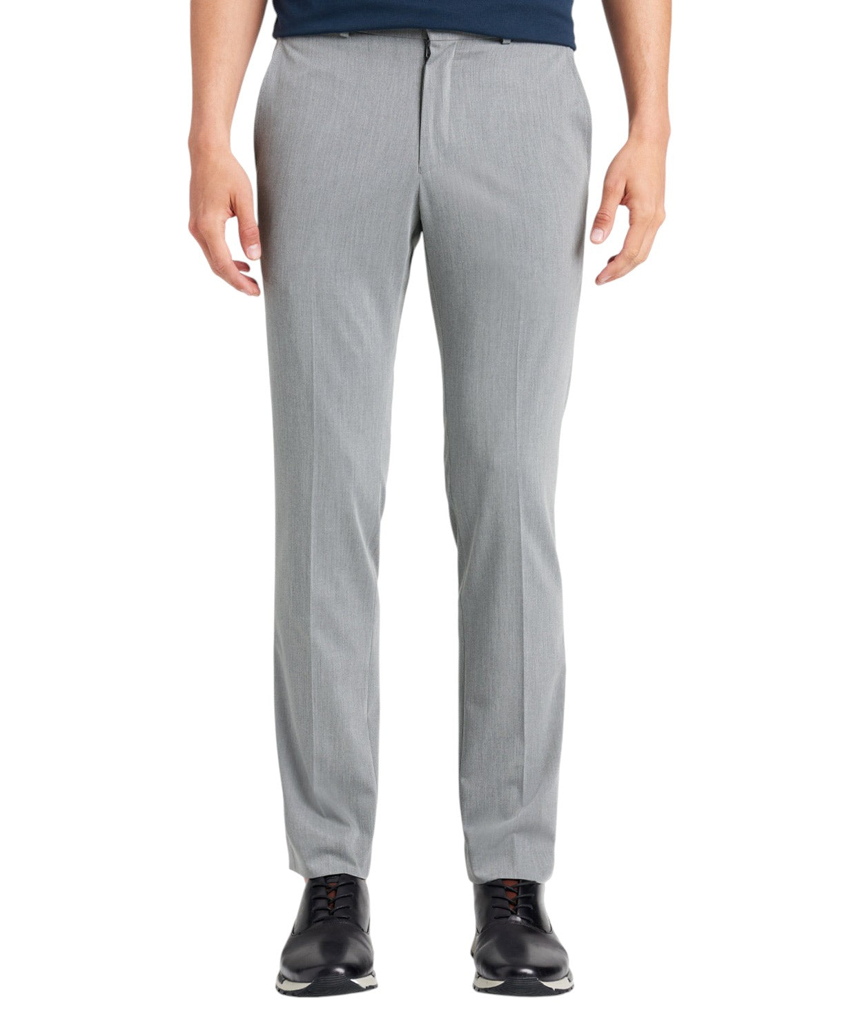 Kenneth Cole Mens Slim fit Dress Pants 30 / 32 Light Grey Solid