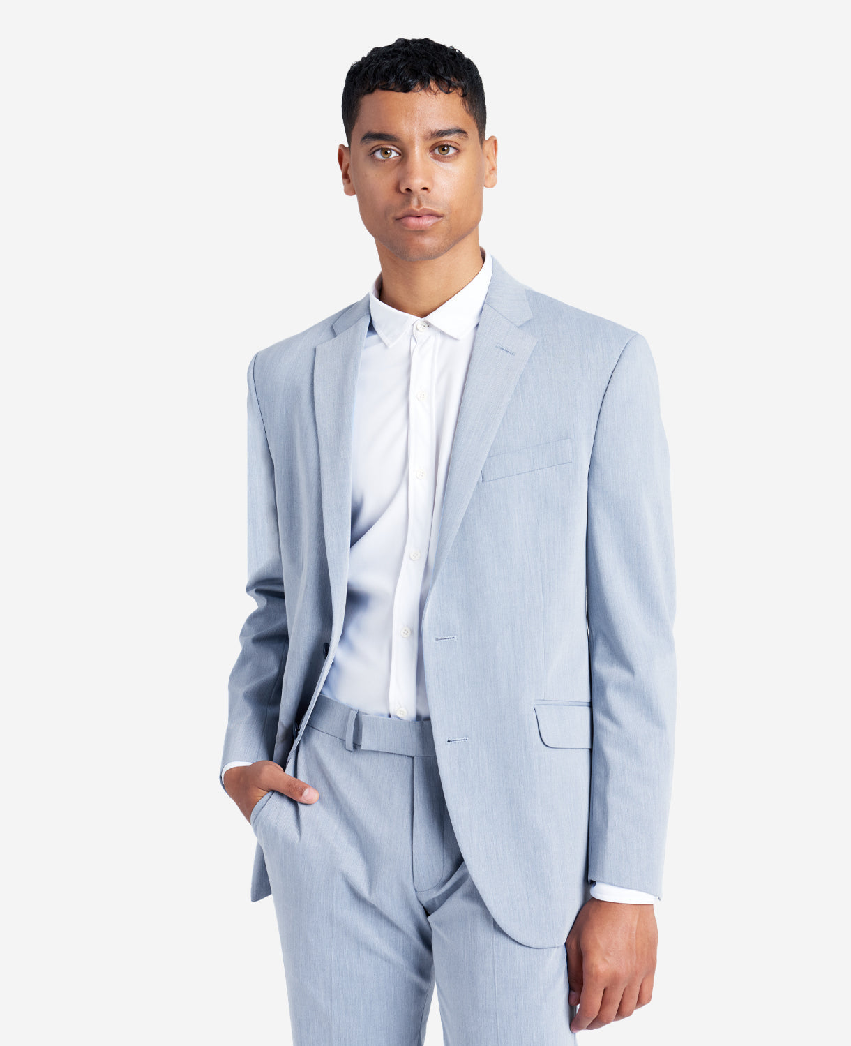 Kenneth Cole Reaction Slim fit Light Blue Suit 42R
