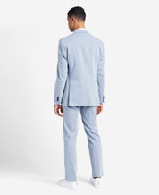 Kenneth Cole Reaction Mens Slim-Fit Light Blue Suit 46R 40 x 32 Jacket and Pants