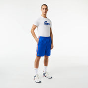Lacoste Men's Regular-Fit Branded Stripe Tennis Shorts Blue 3XL