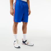 Lacoste Men's Regular-Fit Branded Stripe Tennis Shorts Blue 3XL