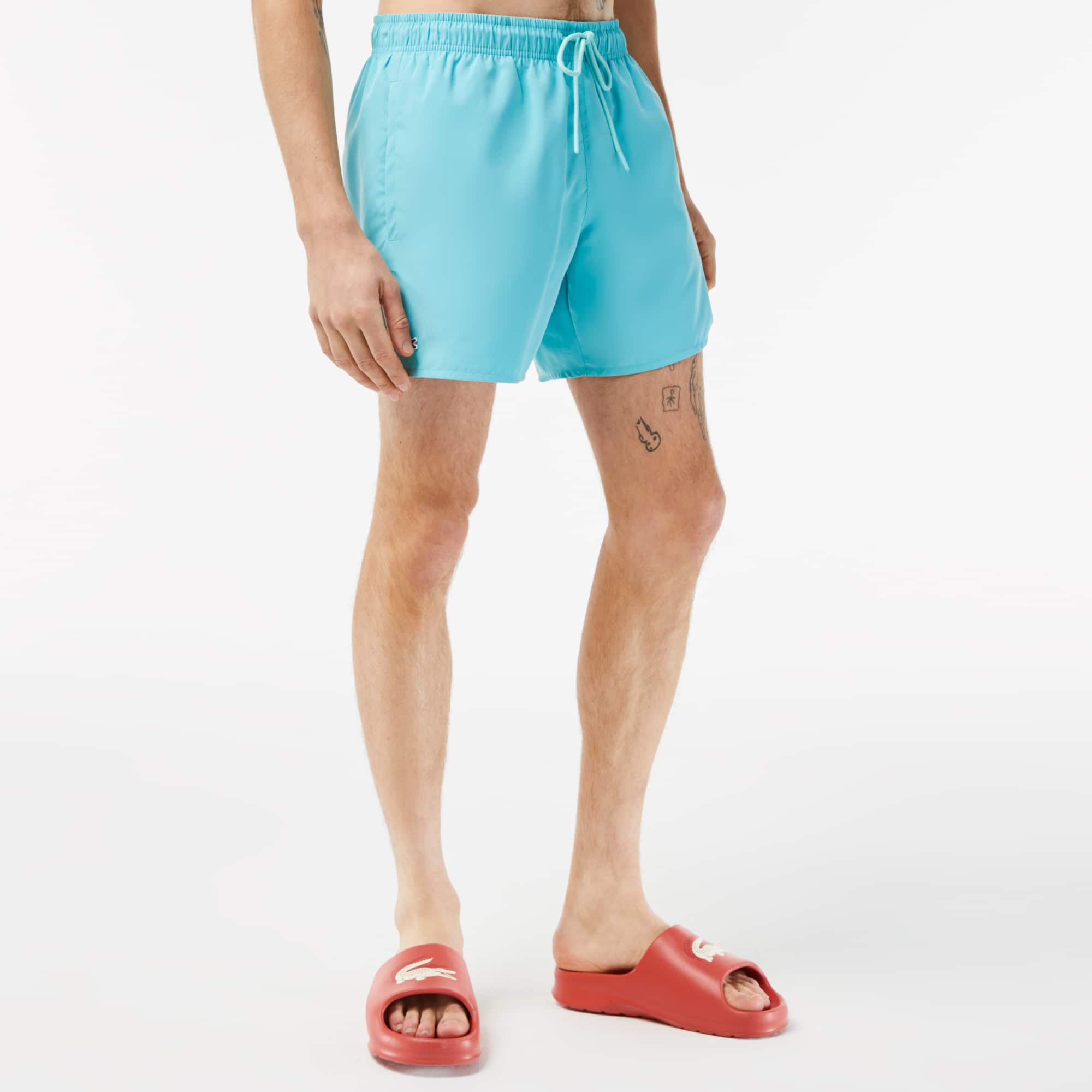 Lacoste Mens Light Quick Dry Swim Shorts Littoral Green 2XL